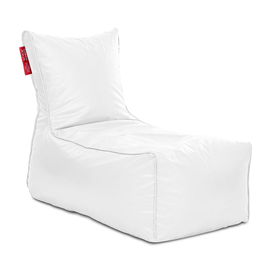 Style Homez ALEXA Luxury Lounge XXXL Bean Bag Elegant White Color, Filled with Beans Fillers