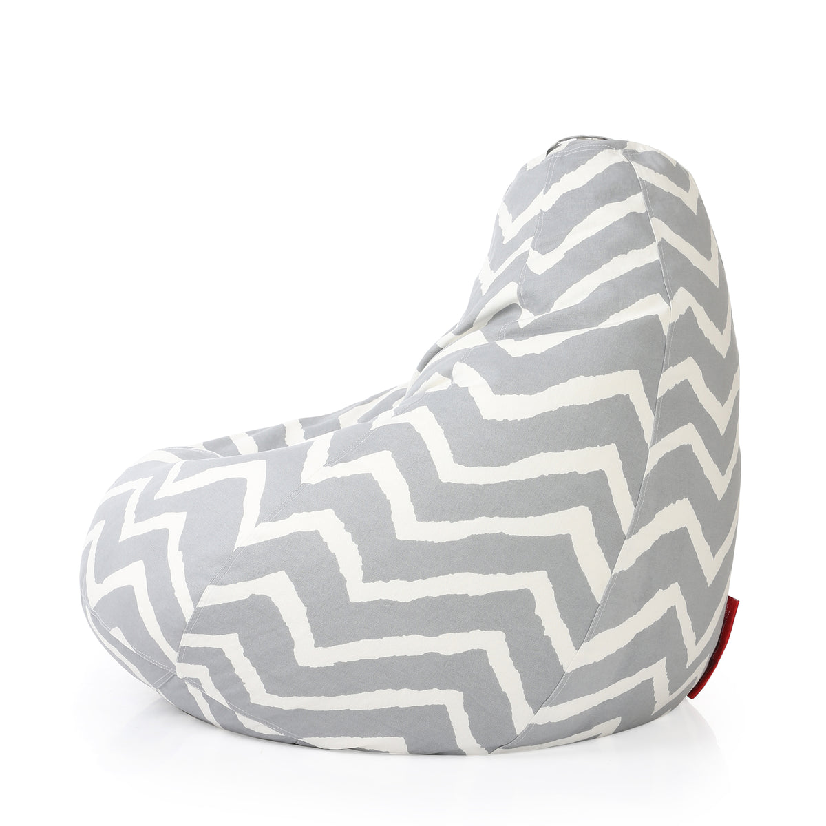 Style Homez Classic Cotton Canvas Stripes Printed Bean Bag Jumbo SAC Size with Bean Bag Refill Fillers