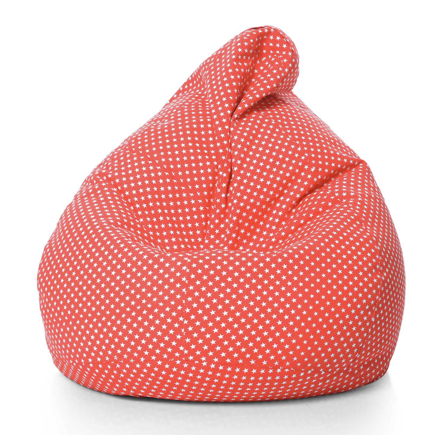 Style Homez Classic Premium Cotton Canvas Star Printed Bean Bag XL Size Filled with Beans Fillers