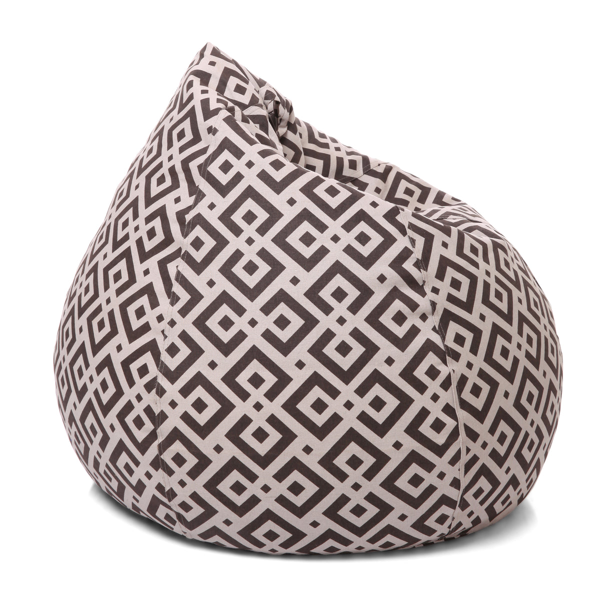 Style Homez CLASSIC BEAN BAG, Cotton Canvas Geometric Printed, XL Size Cover Only