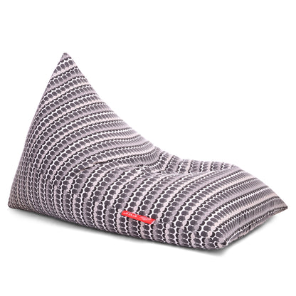 Style Homez PYRAMID LOUNGE, Cotton Canvas Polka Dots Printed Bean Bag XXL Size Cover Only