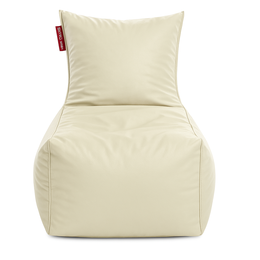Style Homez ALEXA Luxury Lounge XXXL Bean Bag BEIGE Color, Filled with Beans Fillers