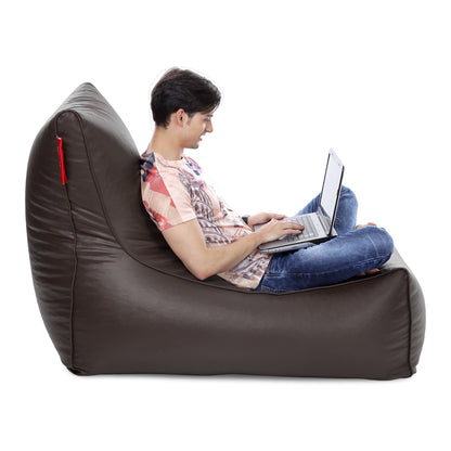 Style Homez ALEXA Luxury Lounge XXXL Bean Bag Chocolate Brown Color, Filled with Beans Fillers