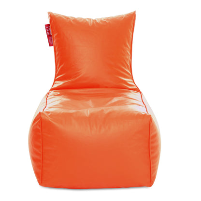 Style Homez ALEXA Luxury Lounge XXXL Bean Bag Orange Color, Filled with Beans Fillers