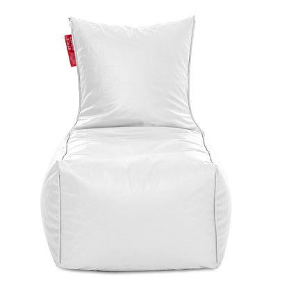 Style Homez ALEXA Luxury Lounge XXXL Bean Bag Elegant White Color, Filled with Beans Fillers