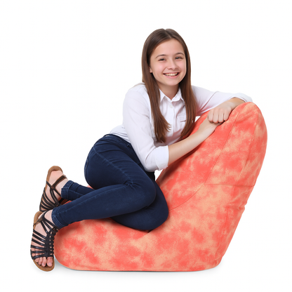 Style Homez CANVAS CLASSIC CHAIR, Cotton Canvas Abstract Printed Bean Bag XL Size with Beans Fillers
