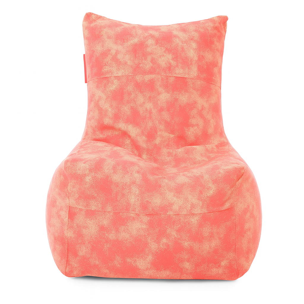 Style Homez CANVAS CLASSIC CHAIR, Cotton Canvas Abstract Printed Bean Bag XL Size with Beans Fillers