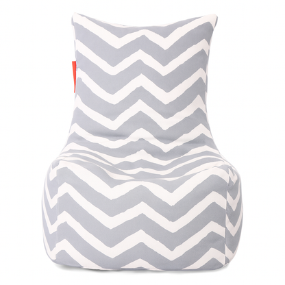 Style Homez CANVAS CLASSIC CHAIR, Cotton Canvas Stripes Printed Bean Bag XL Size with Beans Fillers