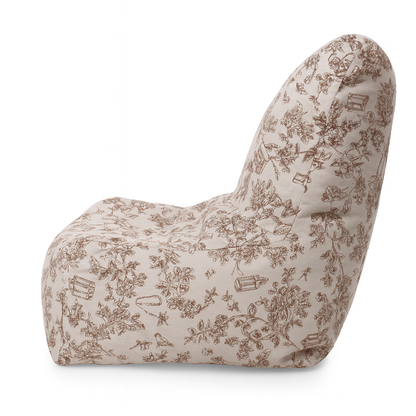 Style Homez CANVAS CLASSIC CHAIR, Cotton Canvas Abstract Printed Bean Bag XL Size with Beans Fillers