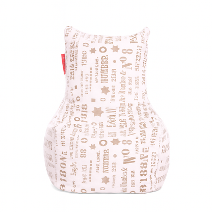 Style Homez CANVAS CLASSIC CHAIR, Cotton Canvas Abstract Printed Bean Bag XL Size with Beans Fillers