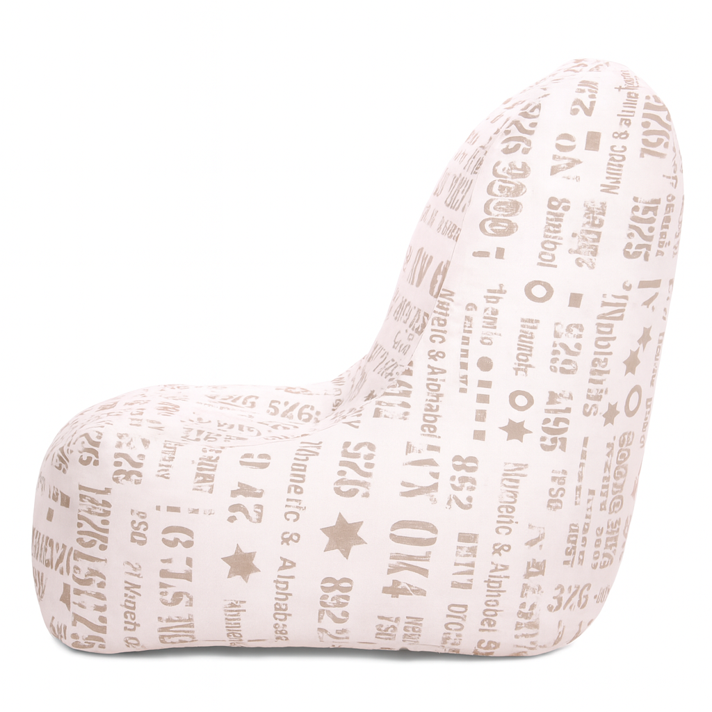 Style Homez CANVAS CLASSIC CHAIR, Cotton Canvas Abstract Printed Bean Bag XL Size with Beans Fillers