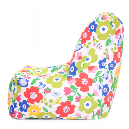 Style Homez COTTON CANVAS CLASSIC CHAIR, Floral Printed Bean Bag XL Size, Cover Only