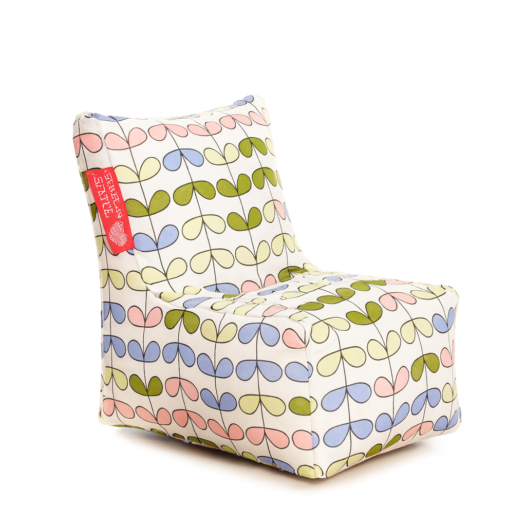 Style Homez CANVAS CLASSIC CHAIR, Cotton Canvas Abstract Printed Bean Bag XL Size With Beans Fillers