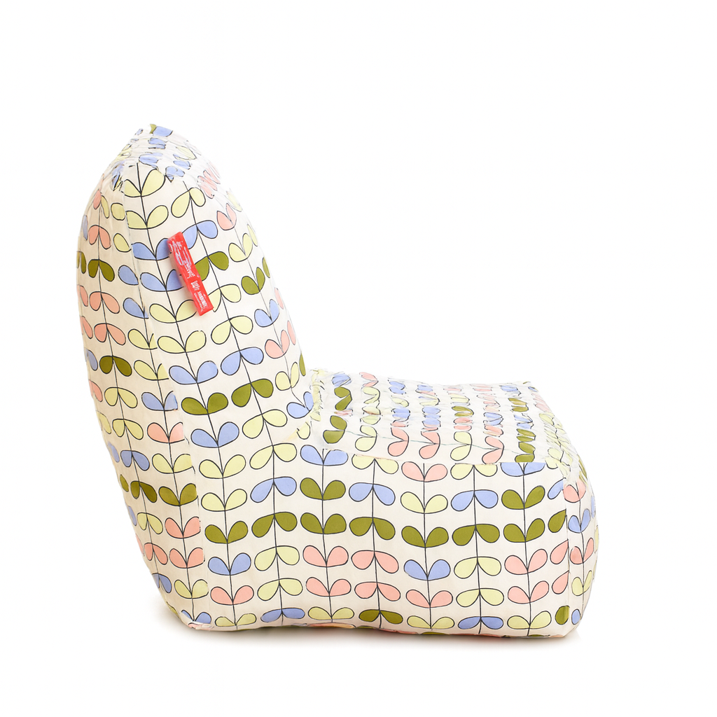 Style Homez CANVAS CLASSIC CHAIR, Cotton Canvas Abstract Printed Bean Bag XL Size With Beans Fillers