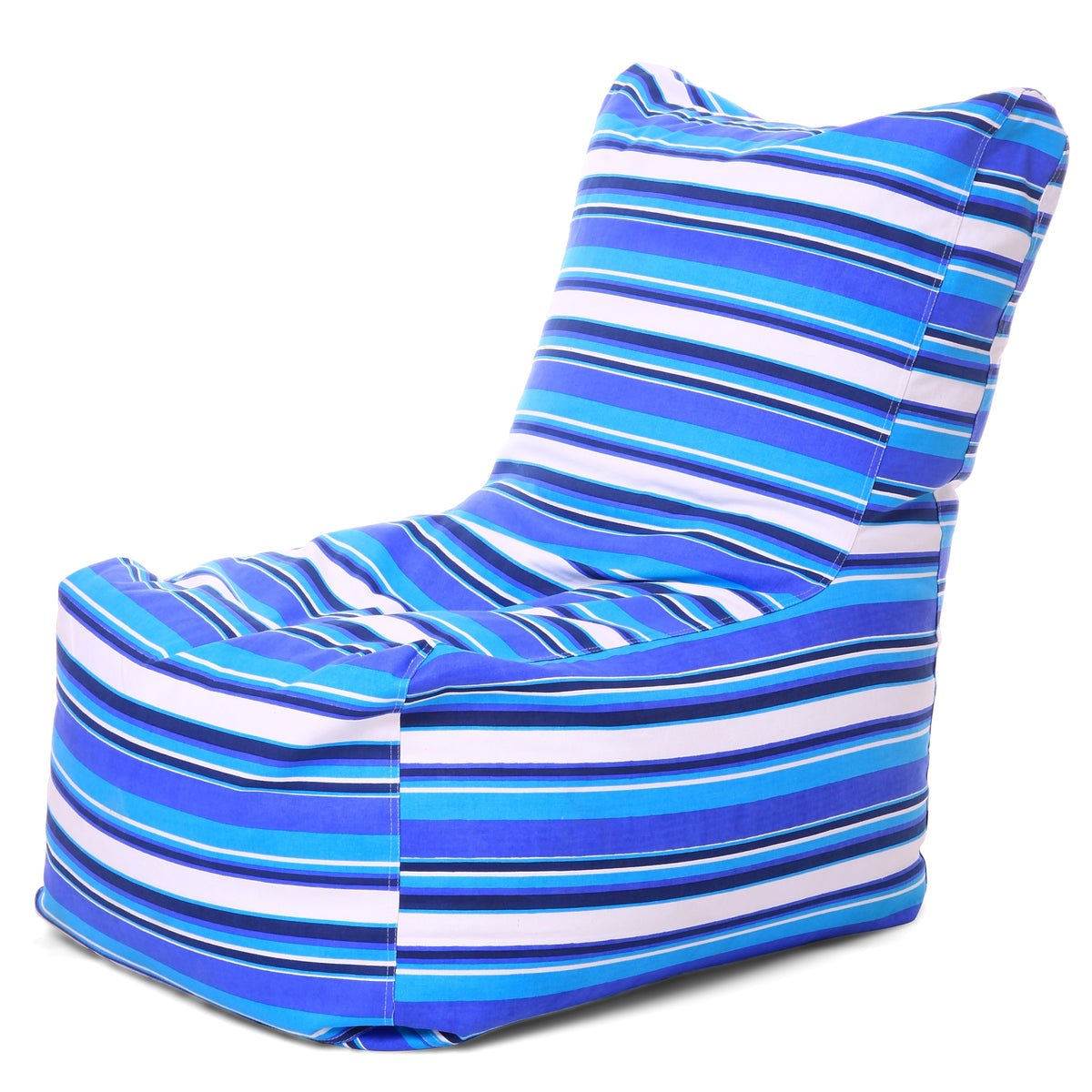 Style Homez Classic Chair Cotton Canvas Stripes Printed Bean Bag XXL Size Filled with Beans Fillers