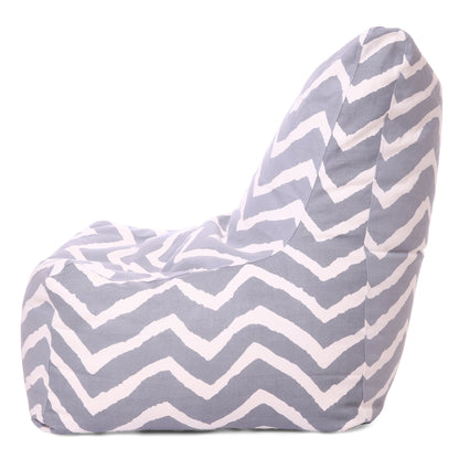 Style Homez Classic Chair Cotton Canvas Stripes Printed Bean Bag XXL Size Filled with Beans Fillers