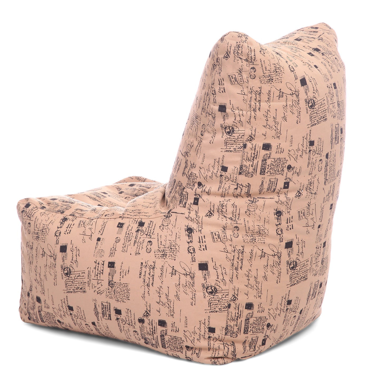 Style Homez Classic Chair Cotton Canvas Abstract Printed Bean Bag XXL Size Filled with Beans Fillers