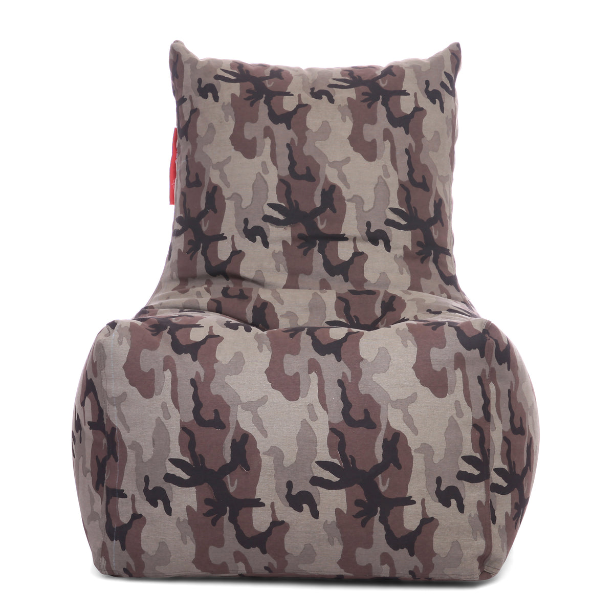 Style Homez Classic Chair Cotton Canvas Camouflage Printed Bean Bag XXL Size Filled with Beans Fillers