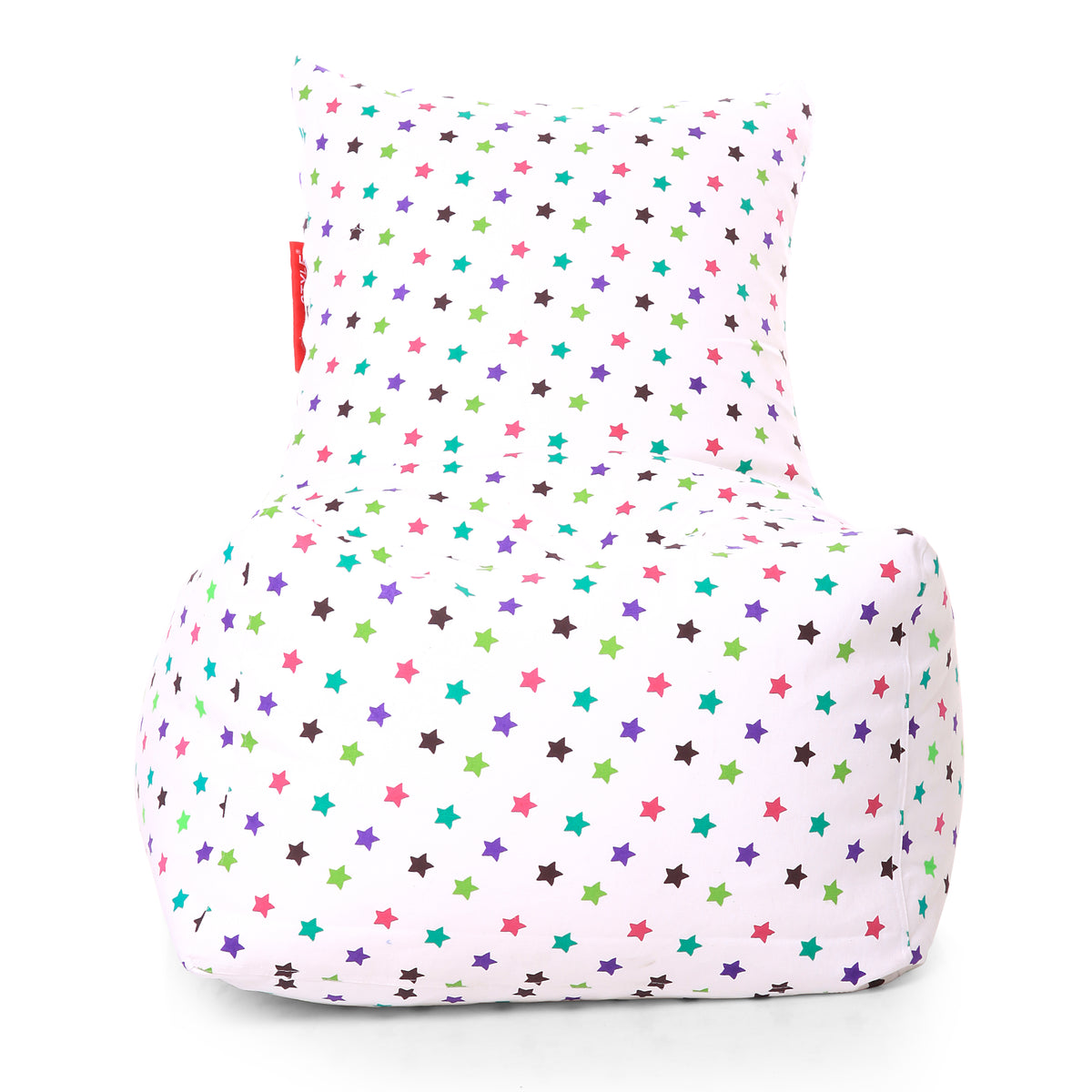 Style Homez Classic Chair Cotton Canvas Star Printed Bean Bag XXL Size Filled with Beans Fillers