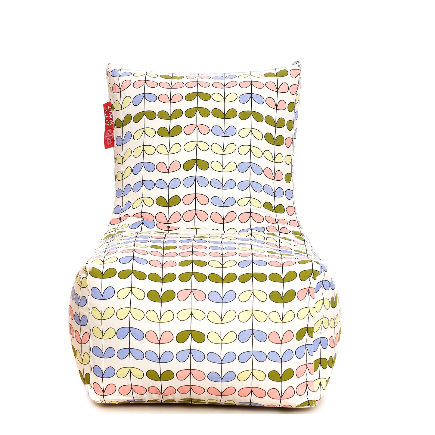 Style Homez Classic Chair  Cotton Canvas Abstract Printed Bean Bag XXL Size Filled with Beans Fillers
