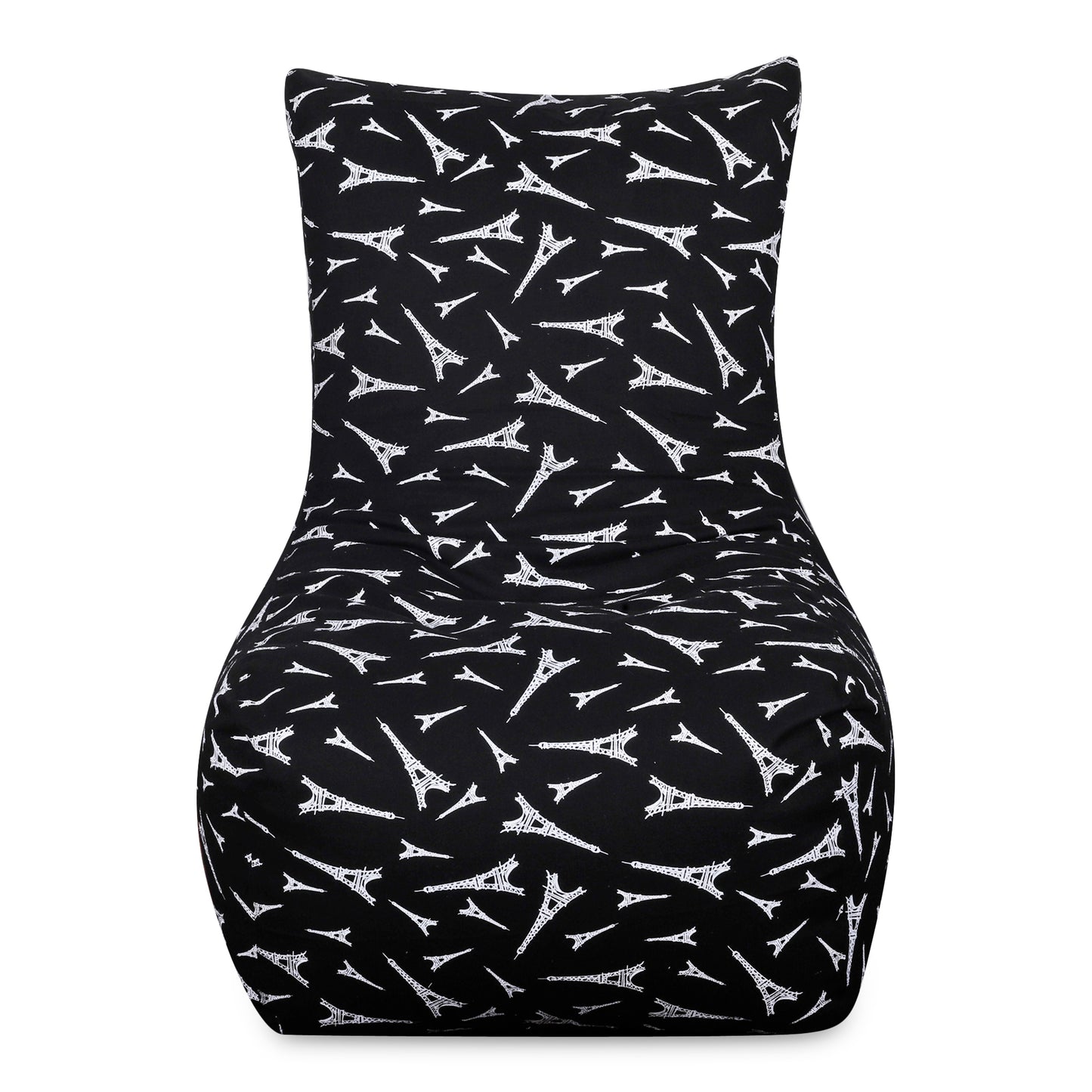 Style Homez Classic Chair Cotton Canvas Abstract Printed Bean BagXXL Size Filled with Beans Fillers