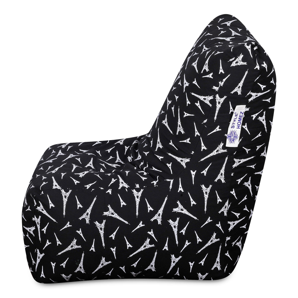 Style Homez Classic Chair Cotton Canvas Abstract Printed Bean BagXXL Size Filled with Beans Fillers