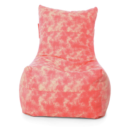 Style Homez Classic Cotton Canvas Chair Bean Bag, Abstract Printed XXXL Size Filled with Beans Fillers
