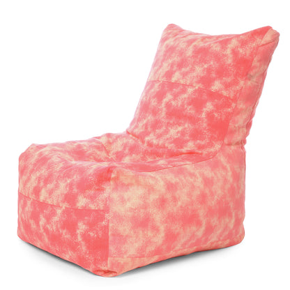Style Homez Classic Cotton Canvas Chair Bean Bag, Abstract Printed XXXL Size Filled with Beans Fillers
