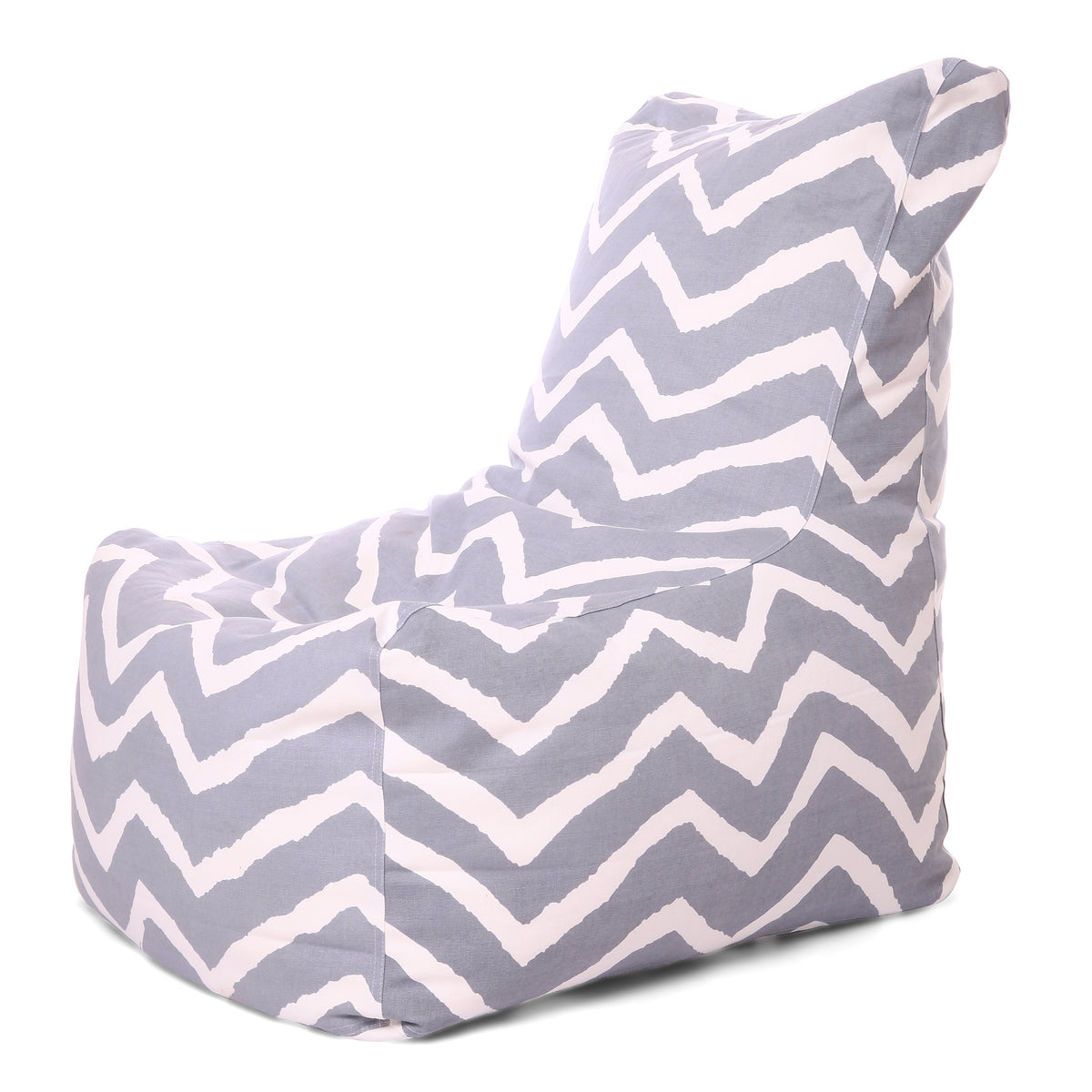 Style Homez Classic Cotton Canvas Chair Bean Bag, Stripes Printed XXXL Size Filled with Beans Fillers