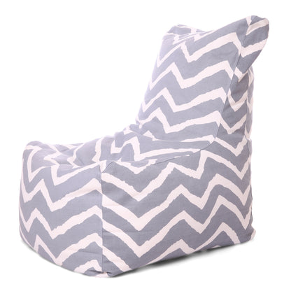Style Homez Classic Cotton Canvas Chair Bean Bag, Stripes Printed XXXL Size Filled with Beans Fillers