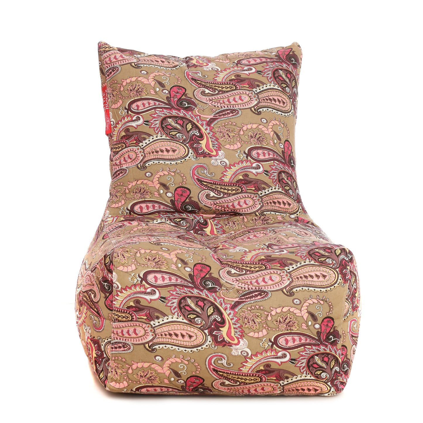 Style Homez Classic Chair  Cotton Canvas Paisley Printed XXXL Size Filled with Beans Fillers