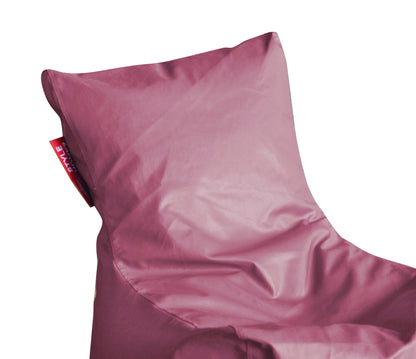 Style Homez Premium Leatherette XXL Bean Bag Chair Maroon Color Filled with Beans Fillers