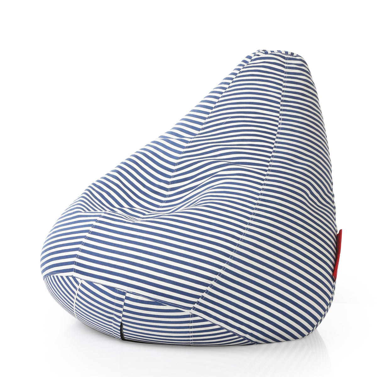 Style Homez Classic Cotton Canvas Stripes Printed Bean Bag Jumbo SAC Size with Bean Bag Refill Fillers