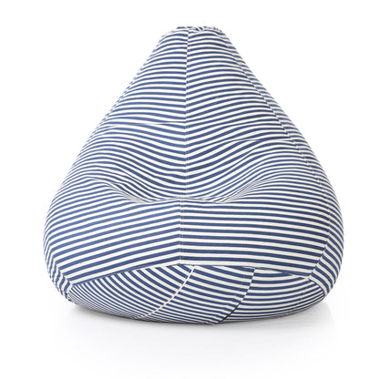 Style Homez Classic Cotton Canvas Stripes Printed Bean Bag Jumbo SAC Size with Bean Bag Refill Fillers