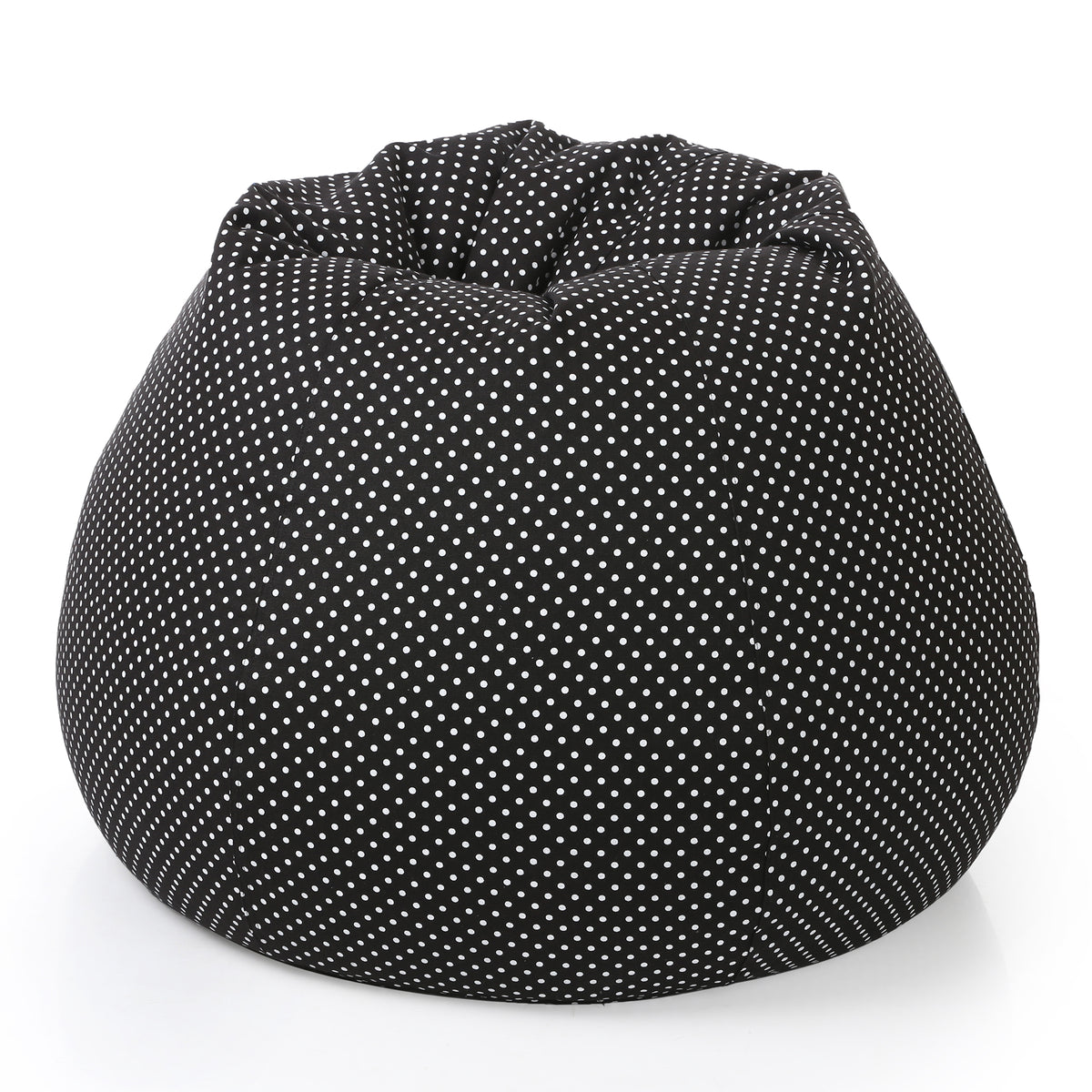 Style Homez CLASSIC BEAN BAG, Cotton Canvas Polka Dots Printed, Jumbo Size SAC, Cover Only