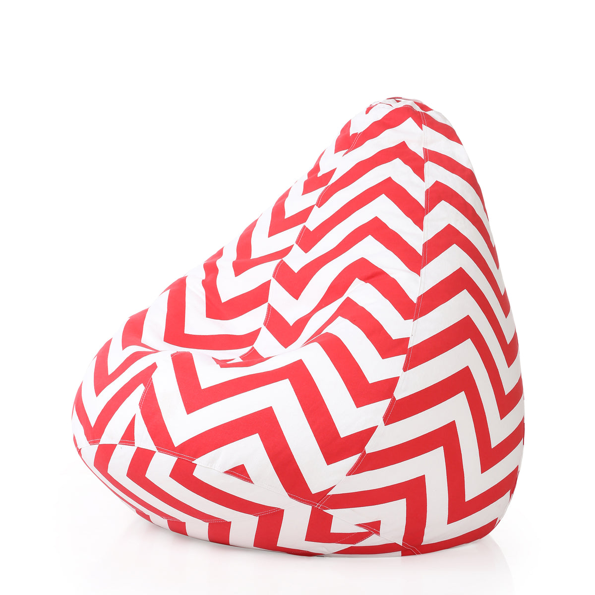 Style Homez CLASSIC BEAN BAG, Cotton Canvas Stripes Printed, Jumbo Size SAC, Cover Only