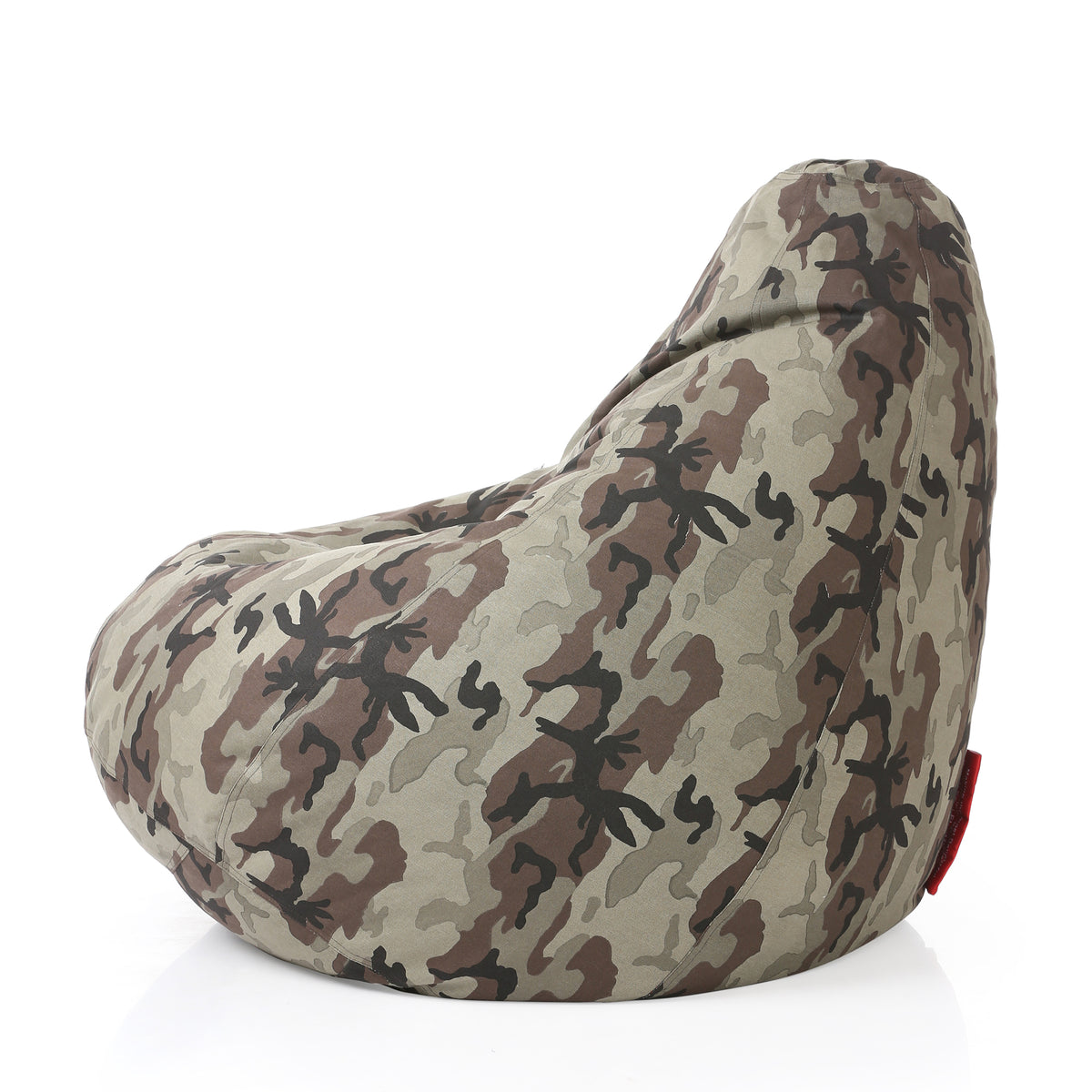 Style Homez Classic Cotton Canvas Camouflage Printed Bean Bag Jumbo SAC Size with Bean Bag Refill Fillers