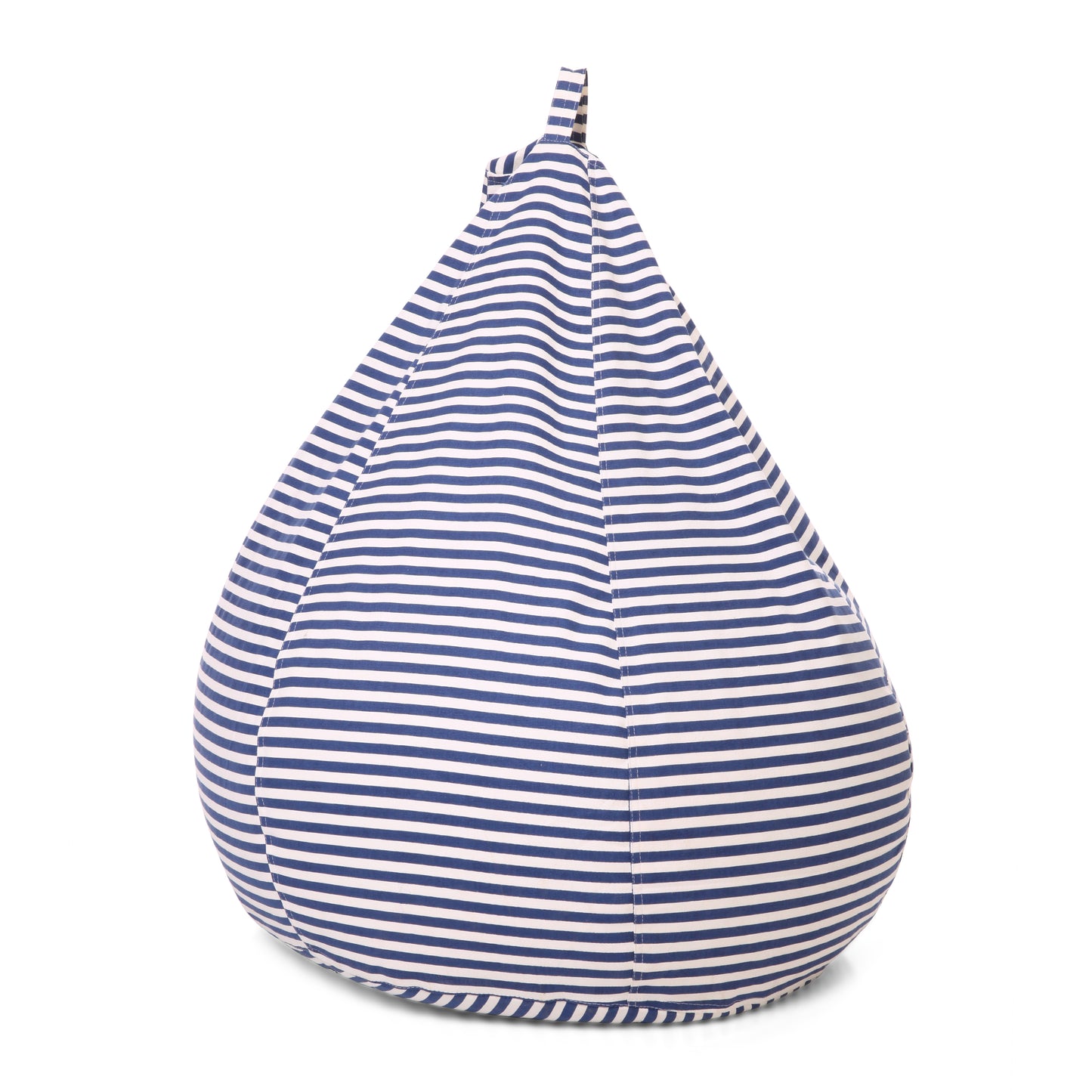 Style Homez Classic Premium Cotton Canvas Stripes Printed Bean Bag XL Size Filled with Beans Fillers