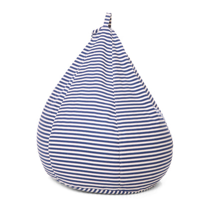 Style Homez Classic Premium Cotton Canvas Stripes Printed Bean Bag XL Size Filled with Beans Fillers