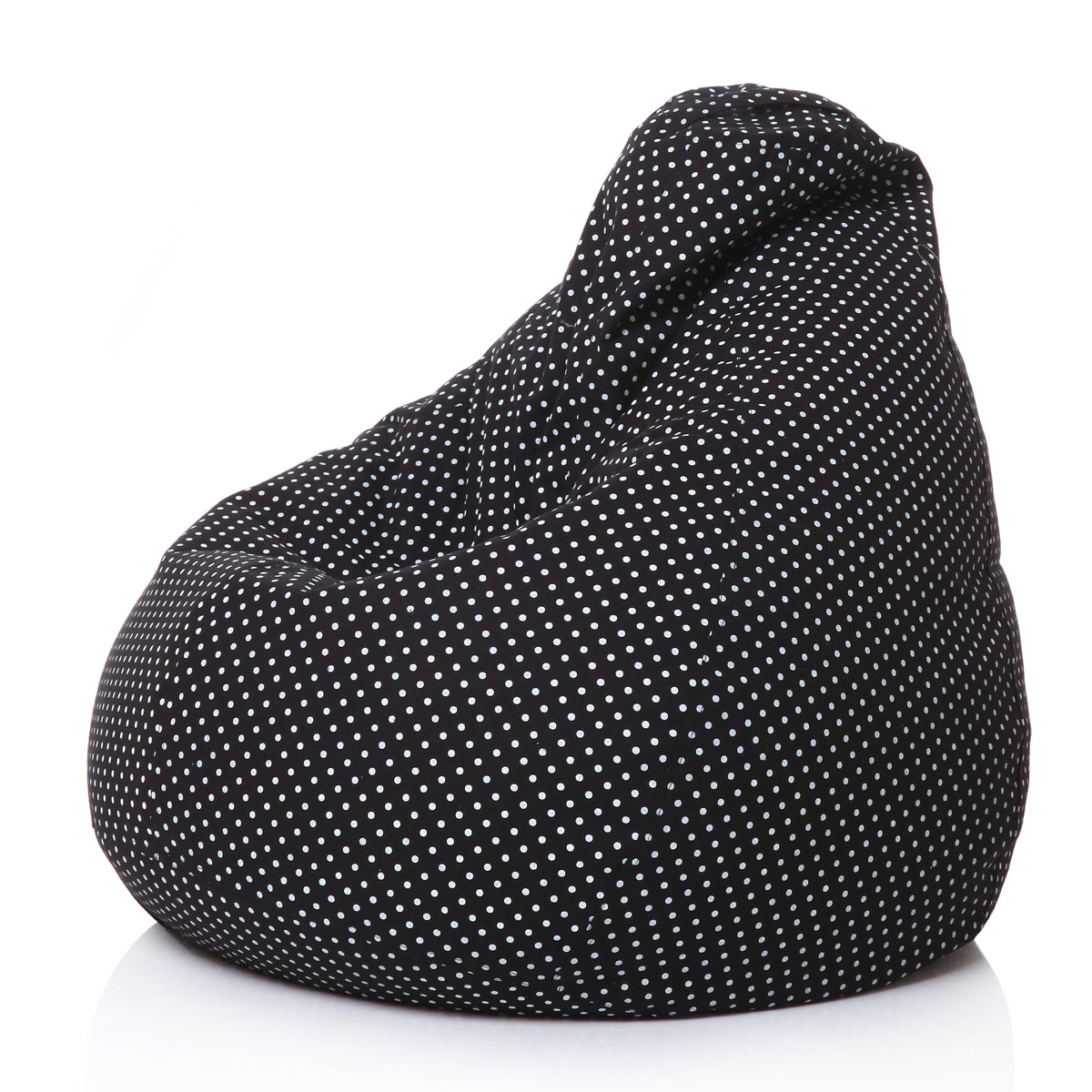 Style Homez CLASSIC BEAN BAG, Cotton Canvas Polka Dots Printed, XL Size Cover Only