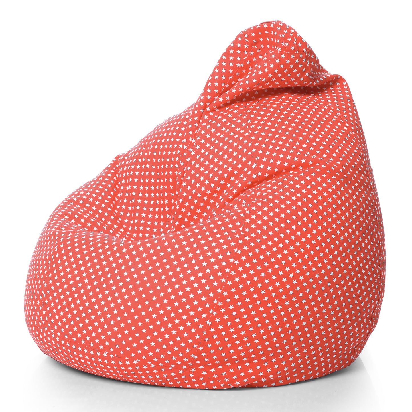Style Homez Classic Premium Cotton Canvas Star Printed Bean Bag XL Size Filled with Beans Fillers
