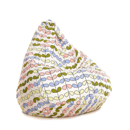 Style Homez Classic Premium Cotton Canvas Abstract Printed Bean Bag XL Size Filled with Beans Fillers