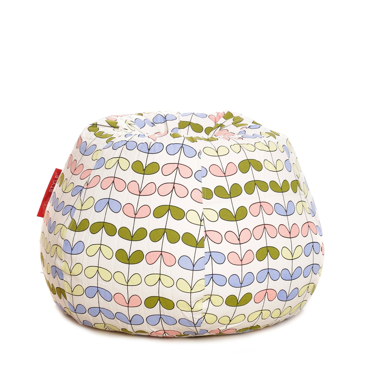 Style Homez Classic Premium Cotton Canvas Abstract Printed Bean Bag XL Size Filled with Beans Fillers