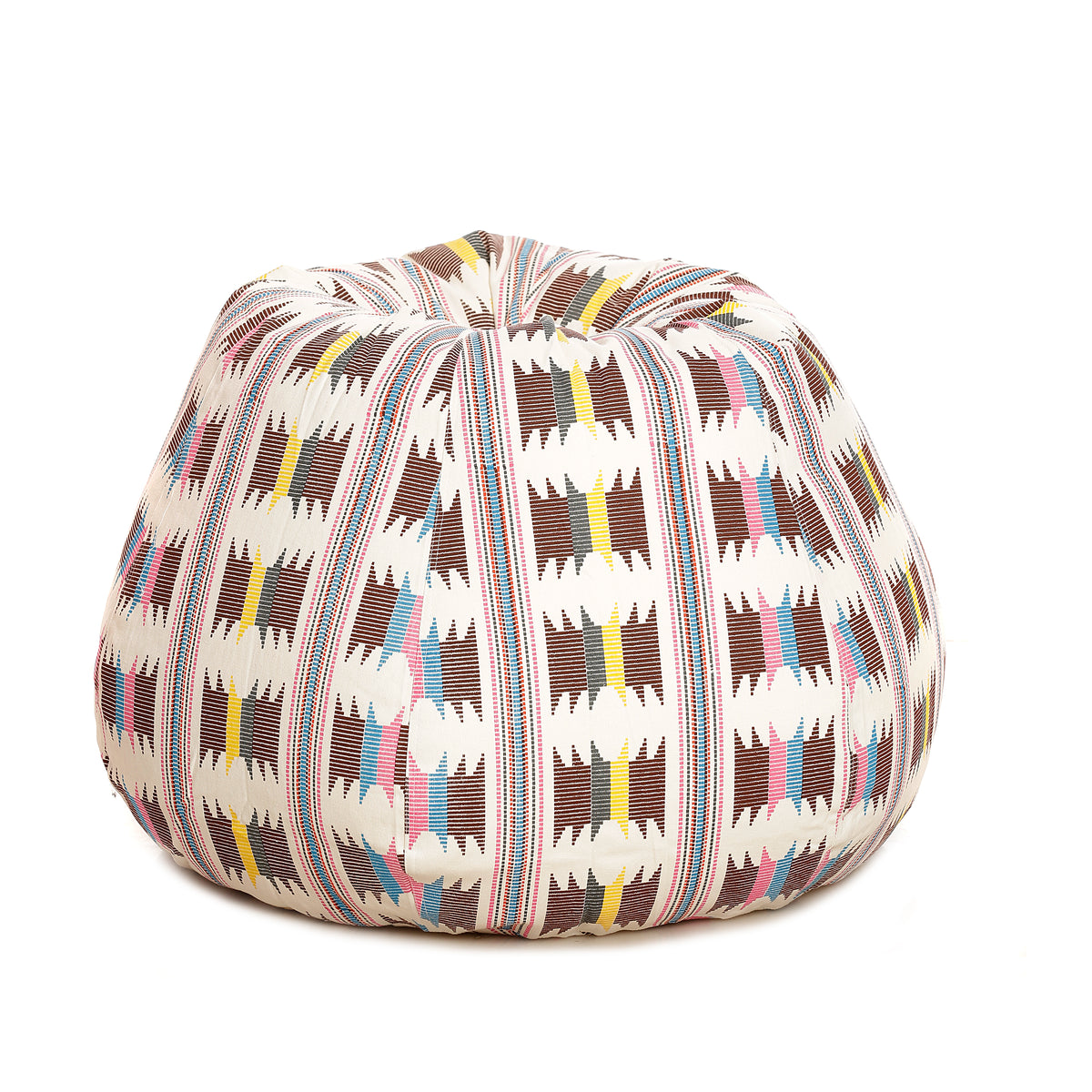 Style Homez CLASSIC BEAN BAG, Cotton Canvas IKAT Printed, XL Size Cover Only