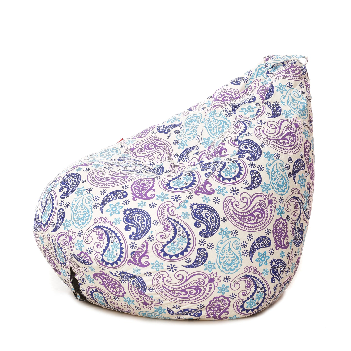 Style Homez Classic Premium Cotton Canvas Paisley Printed Bean BagXL Size Filled with Beans Fillers