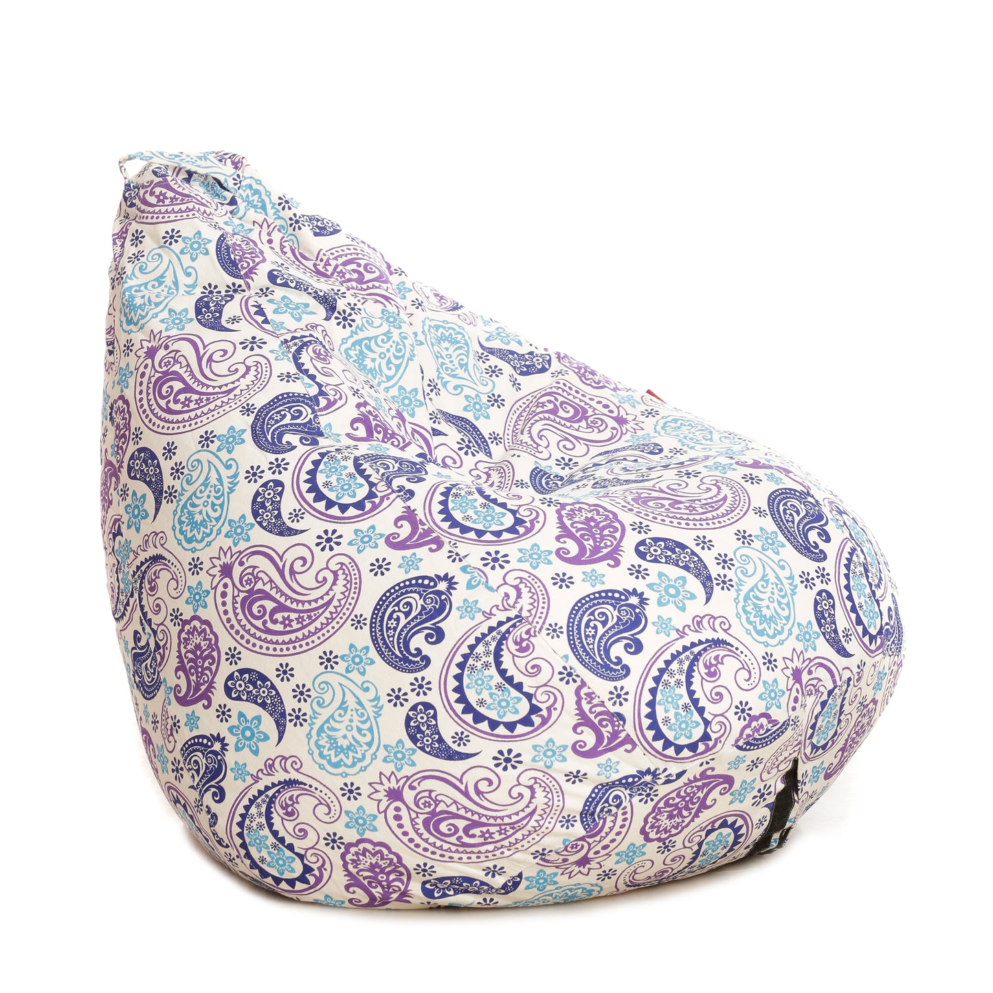 Style Homez Classic Premium Cotton Canvas Paisley Printed Bean BagXL Size Filled with Beans Fillers