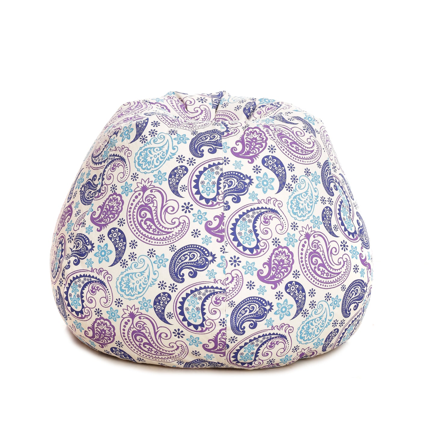 Style Homez Classic Premium Cotton Canvas Paisley Printed Bean BagXL Size Filled with Beans Fillers