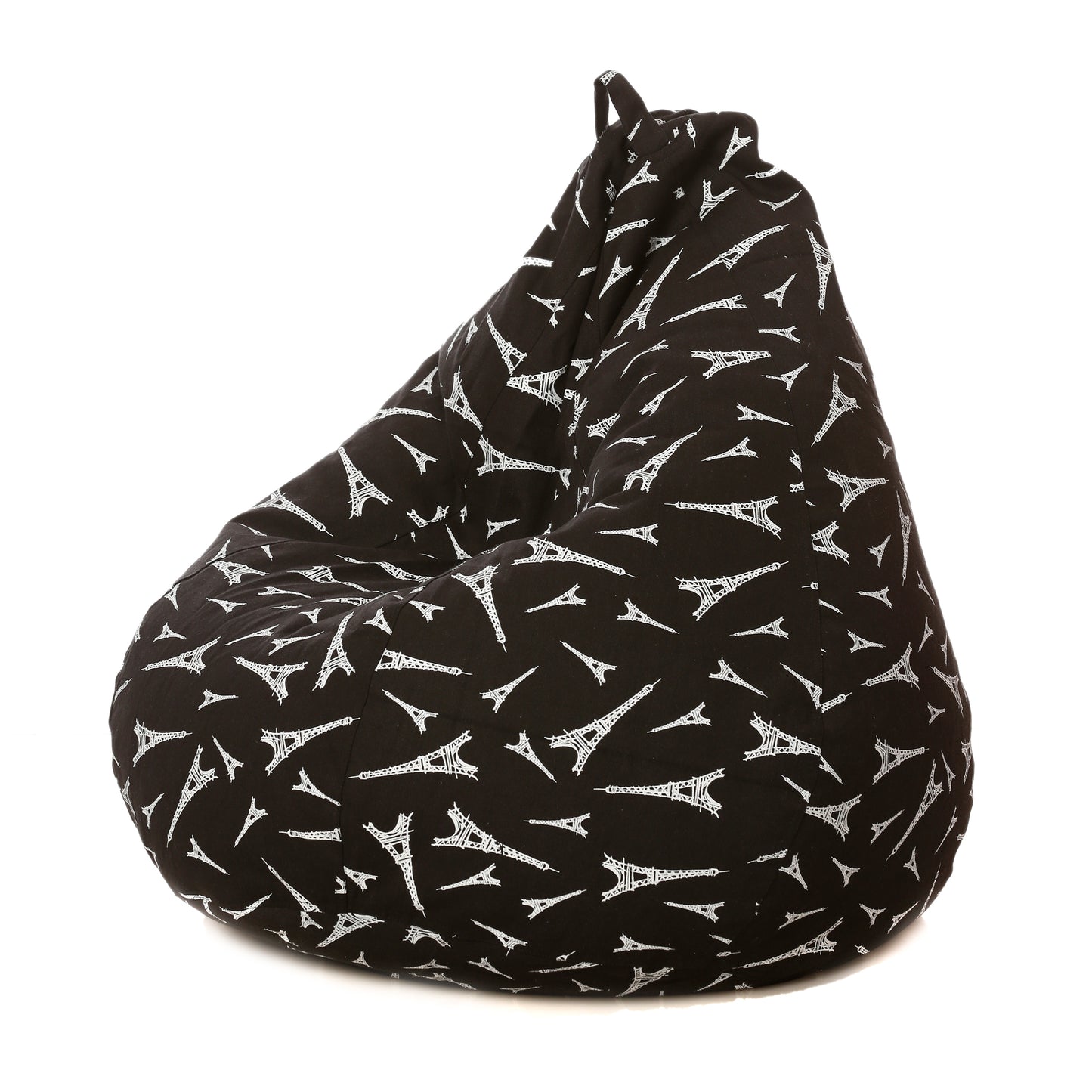 Style Homez Classic Premium Cotton Canvas Abstract Printed Bean Bag XL Size Filled with Beans Fillers