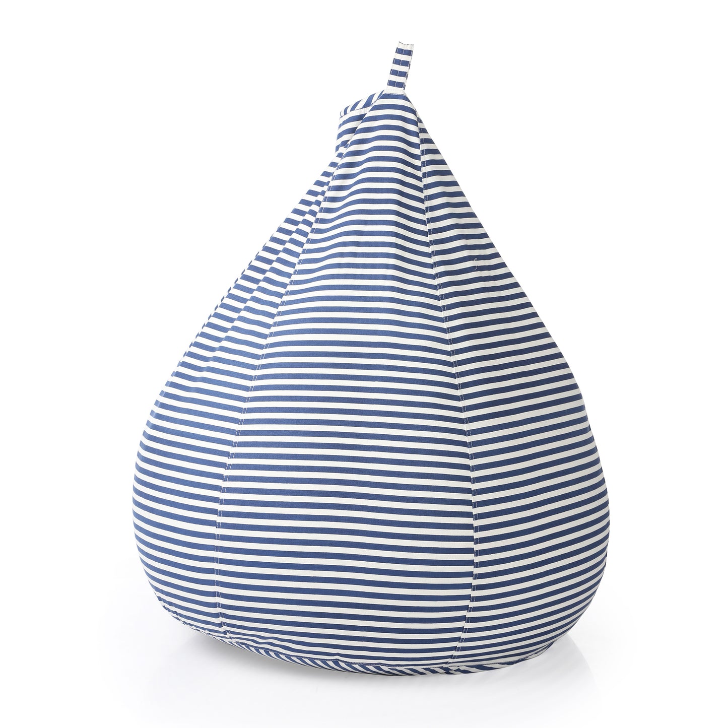 Style Homez Classic Cotton Canvas Stripes Printed Bean Bag XXL Size Filled with Beans Fillers