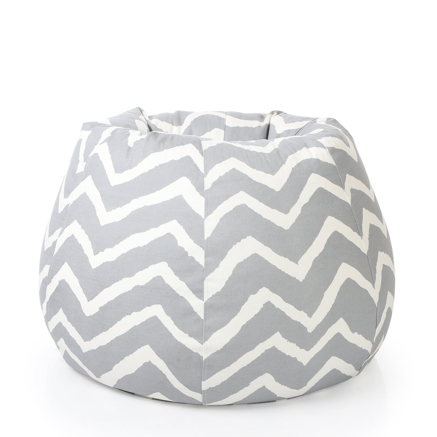 Style Homez Classic Cotton Canvas Stripes Printed Bean Bag XXL Size Filled with Beans Fillers